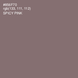 #856F70 - Spicy Pink Color Image